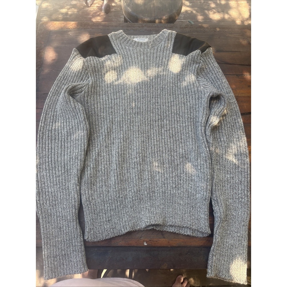 Vtg 80s LL Bean Commando Sweater Mens XL Ragg Wool Made In Great Britain 1754